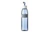Mepal – Trinkflasche Ellipse Nordic denim – 700 ml Inhalt – auch für kohlensäurehaltige Getränke – bruchfestes Material - auslaufsicher