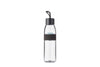 Mepal - Wasserflasche Ellipse - Wiederverwendbare Trinkflasche - Auslaufsichere - Geeignet für kohlensäurehaltige Getränke - BPA-frei - 500 ml - Nordic black
